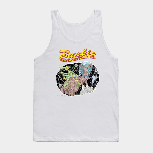 Bunkie The Space Kangaroo Tank Top by JEAndersonArt